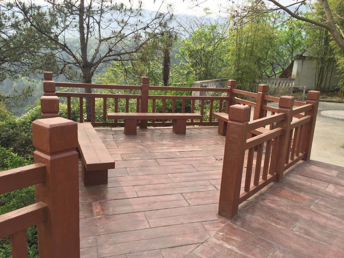 觀(guān)景臺(tái)混凝土仿木欄桿